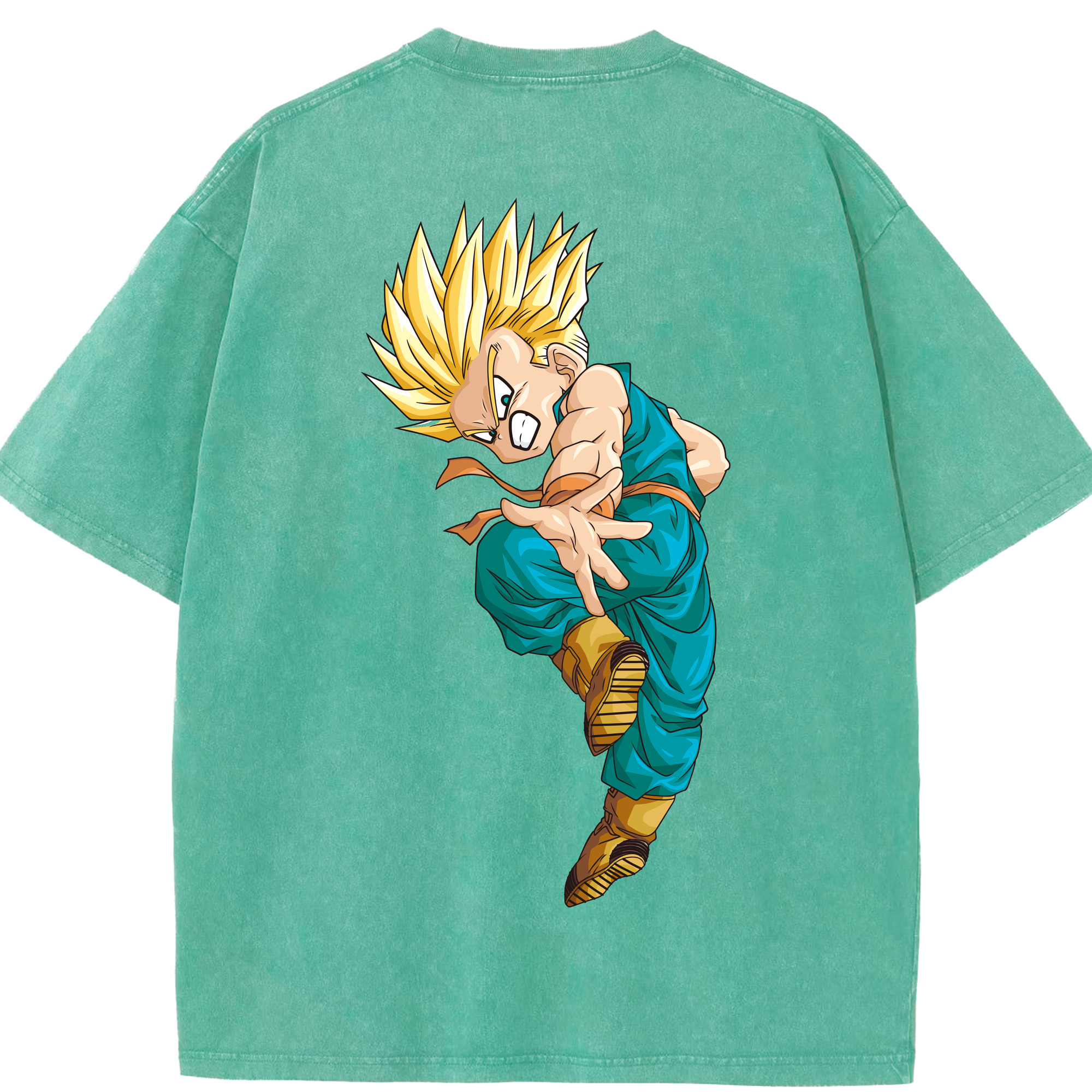 （画像用） ドラゴンボール DRAGON BALL 綿100% ヴィンテージ風 半袖Tシャツ（背面プリント）